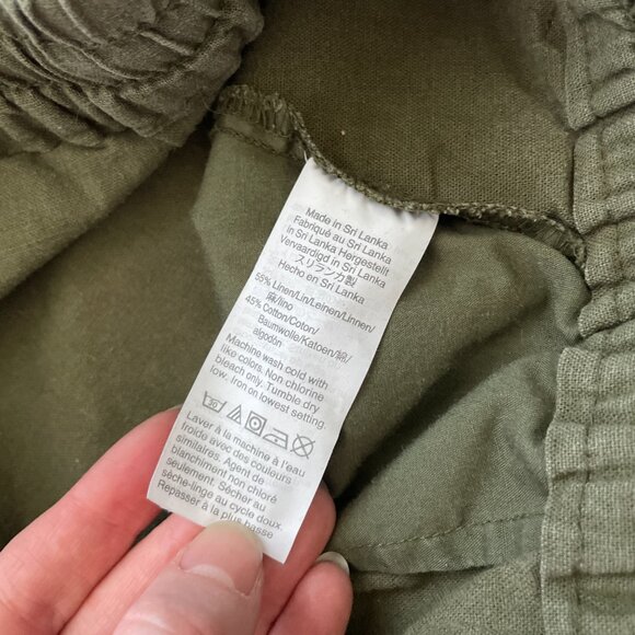 J.Crew Olive Green Linen/Cotton Pants - Picture 5 of 5